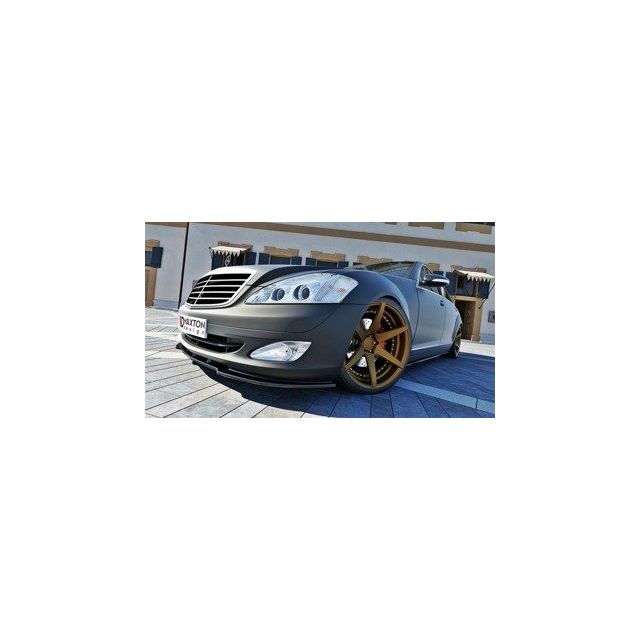 купи Добавка за предна броня/лип спойлер Mercedes S-Class W221 - Maxton Design