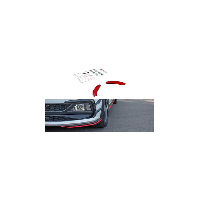 купи Добавка за предна броня/лип спойлер V.5 VW Polo Mk6 GTI - Maxton Design