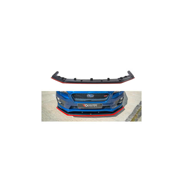 купи Добавка за предна броня/лип спойлер v.4 subaru wrx sti - Maxton Design