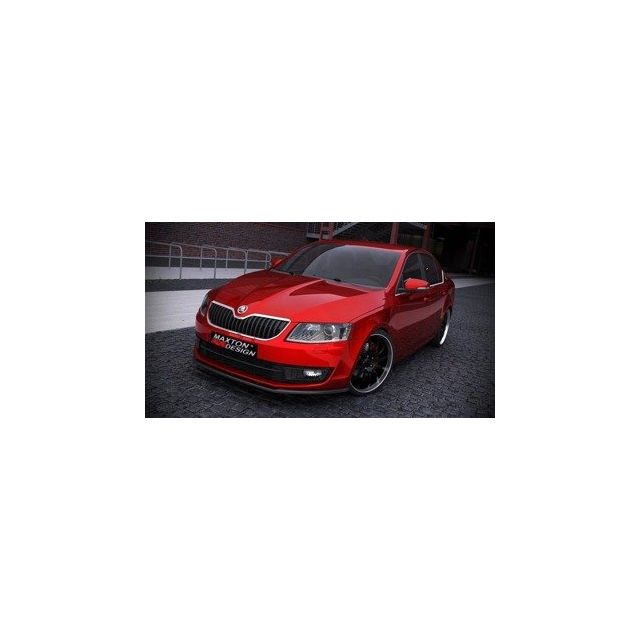 купи Добавка за предна броня/лип спойлер V.1 Skoda Octavia Mk3 - Maxton Design