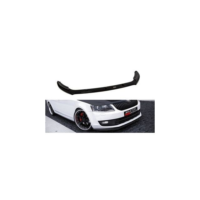 купи Добавка за предна броня/лип спойлер V.2 Skoda Octavia Mk3 - Maxton Design