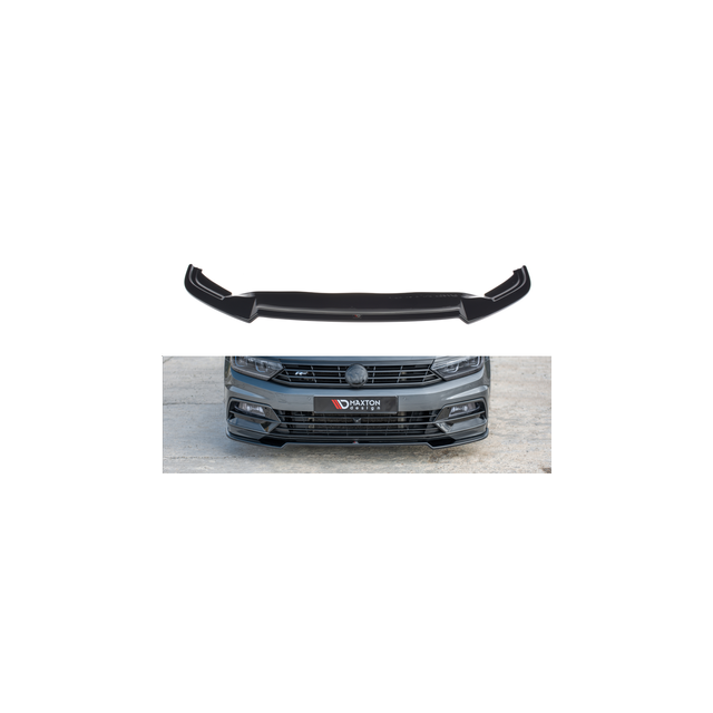 купи Добавка за предна броня/лип спойлер V.2 Volkswagen Passat R-Line B8 - Maxton Design