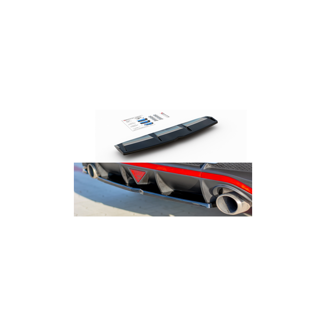 Централна Добавка за задна броня Hyundai I30 N Mk3 Fastback - Maxton Design