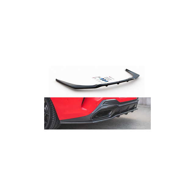 Централна Добавка за задна броня (с вертикални пръти) BMW 8 Coupe M-Pack G15 - Maxton Design