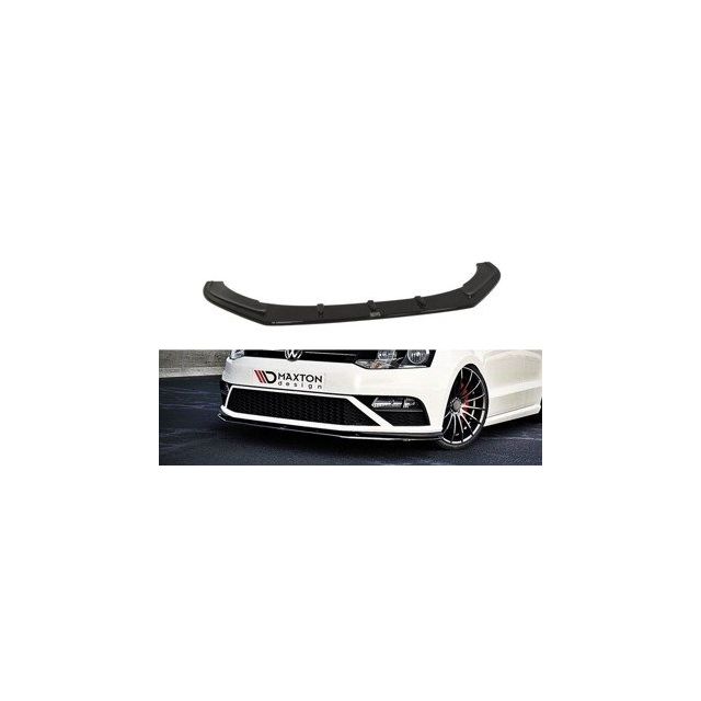 Добавка за предна броня/лип спойлер  V.1 VW Polo Mk5 GTI (Facelift) - Maxton Design