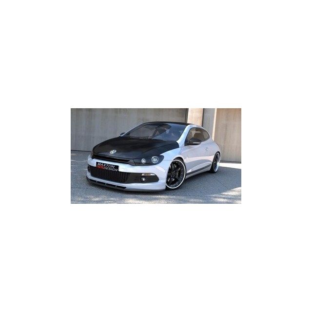 Добавка за предна броня/лип спойлер  VW Scirocco R-line - Maxton Design