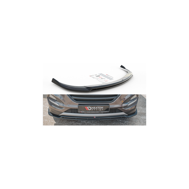 Добавка за предна броня/лип спойлер hyundai tucson mk3 - Maxton Design