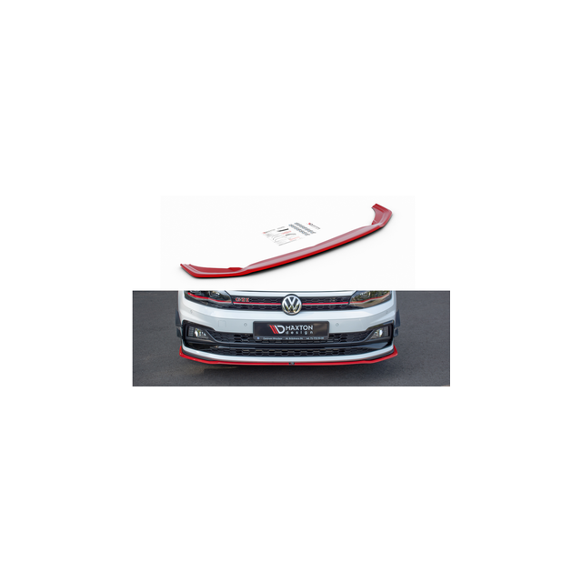 купи Добавка за предна броня/лип спойлер V.2 VW Polo Mk6 GTI - Maxton Design