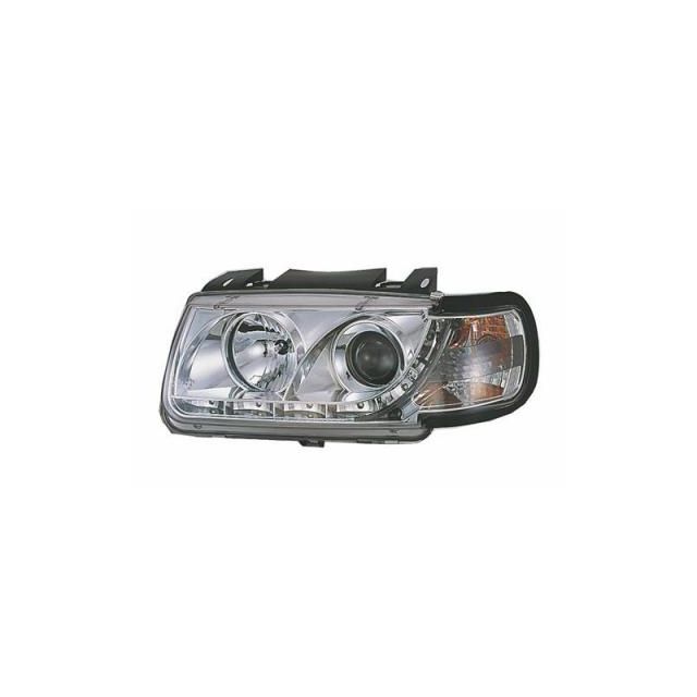 купи Кристални фарове с лупи и Angel eyes Polo 1994-1999г.Хромирани Вариант 3