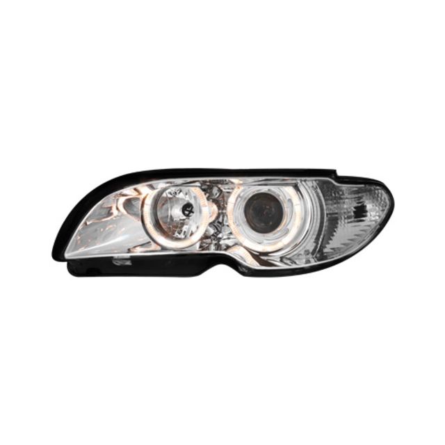 купи Кристални фарове с лупи и Angel eyes BMW E46 Хромирани Coupe/Cabrio 2003-2005г.