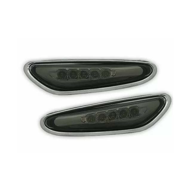 Диодни мигачи BMW E46 (2001-2005) / Е60 / X3 (2004-2009) - черни