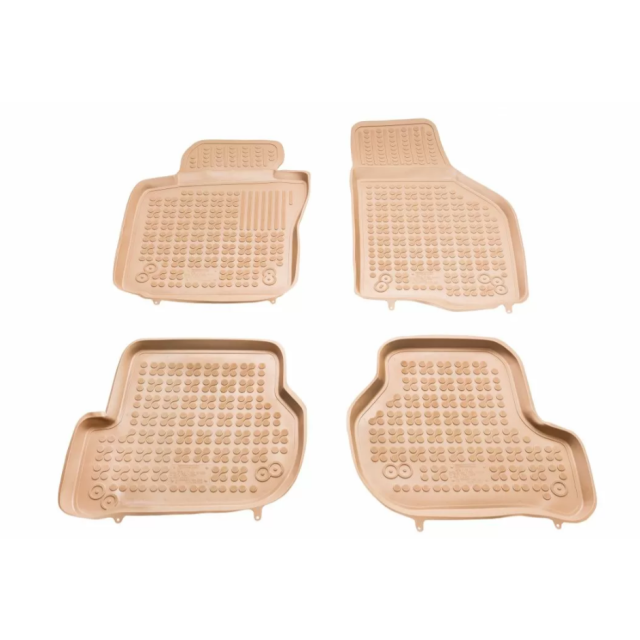 купи Гумени стелки за VW Golf 5 / Golf 6 / Jetta / Seat Leon (2004-2012) / Sirocco / Octavia 2 (2004-2013) - бежови