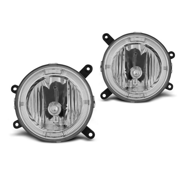 купи Халогени за FORD MUSTANG 04-09 с ангелски очи хром