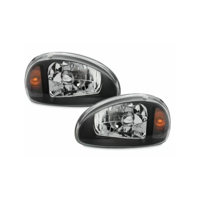 Кристални фарове OPEL CORSA B (93-01) - черни