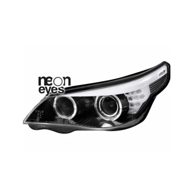 Кристални фарове BMW E60 - F10 дизайн - D1S/H7 крушки