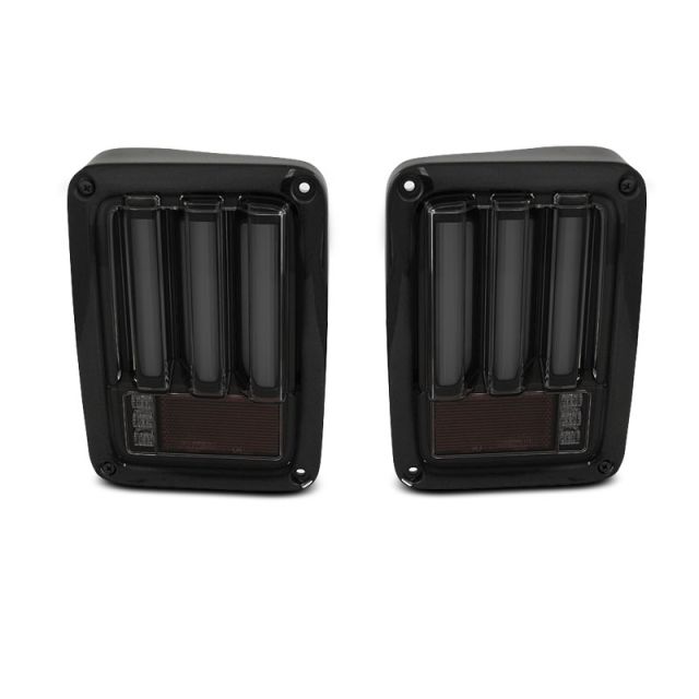 Стопове за CHRYSLER JEEP WRANGLER JK 07-18 LED BAR опушени Черни
