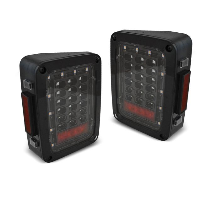 Стопове за CHRYSLER JEEP WRANGLER JK 07-18 LED Черни