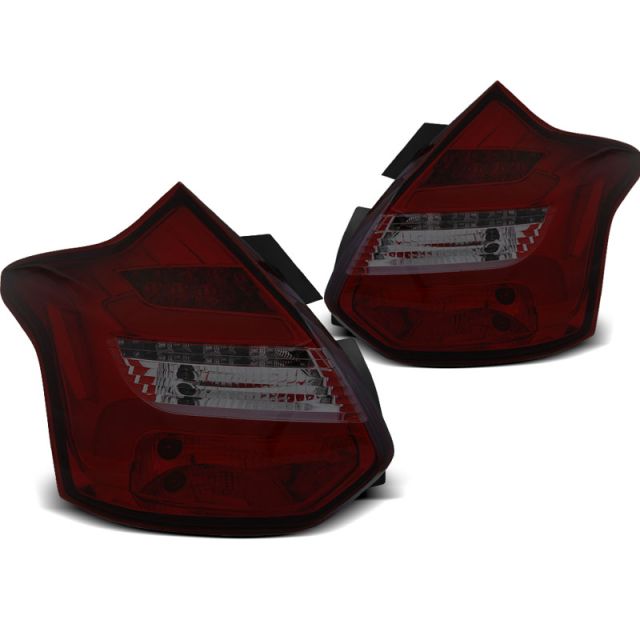 Стопове за FORD FOCUS 3 11-10.14 HATCHBACK  опушени LED BAR SEQ IND.