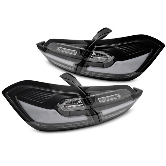 LED Стопове Черни за FORD FIESTA MK8 17-21 HATCHBACK 
