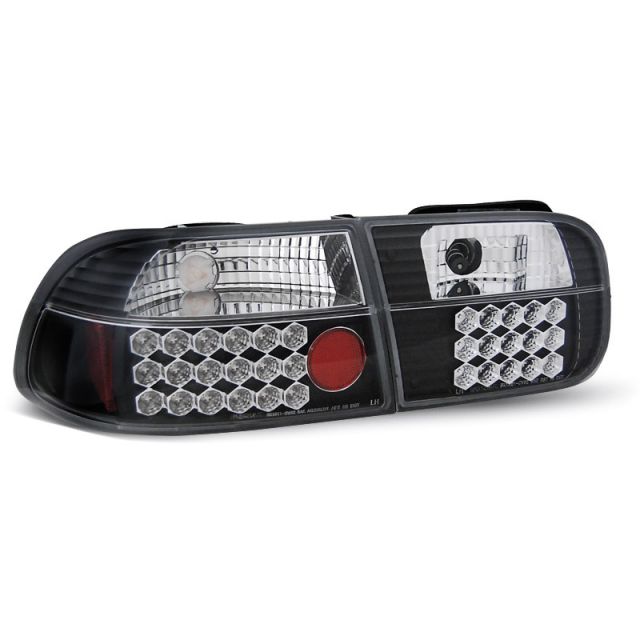 купи Стопове за HONDA CIVIC 09.91-08.95 3D Черни LED