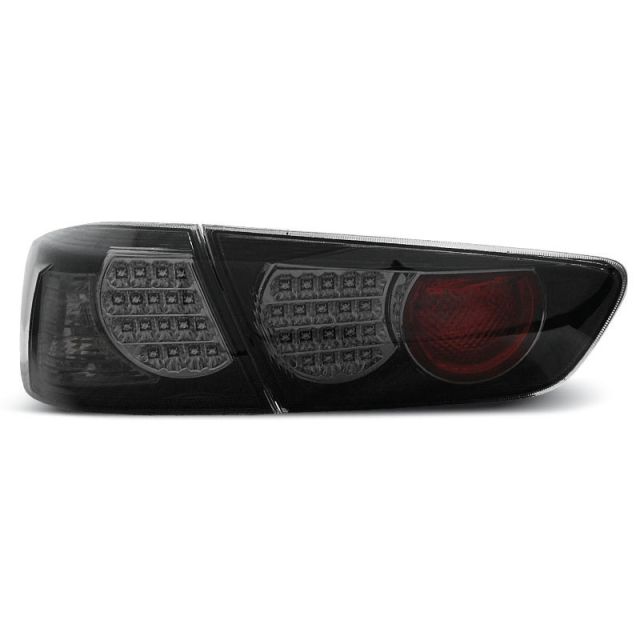 купи Стопове за MITSUBISHI LANCER 8 SEDAN 08-11 Черни опушени LED
