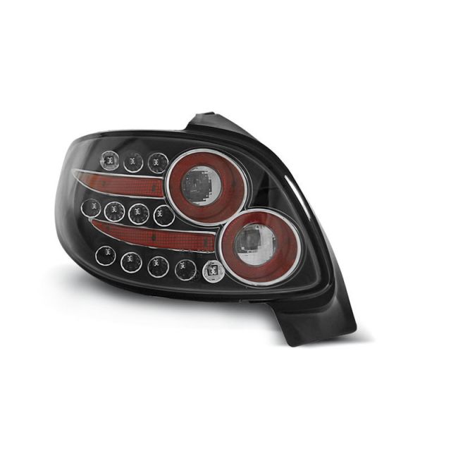 купи Стопове за PEUGEOT 206 10.98- Черни LED