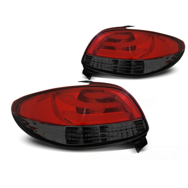 Стопове за PEUGEOT 206 10.98-  опушени LED BAR