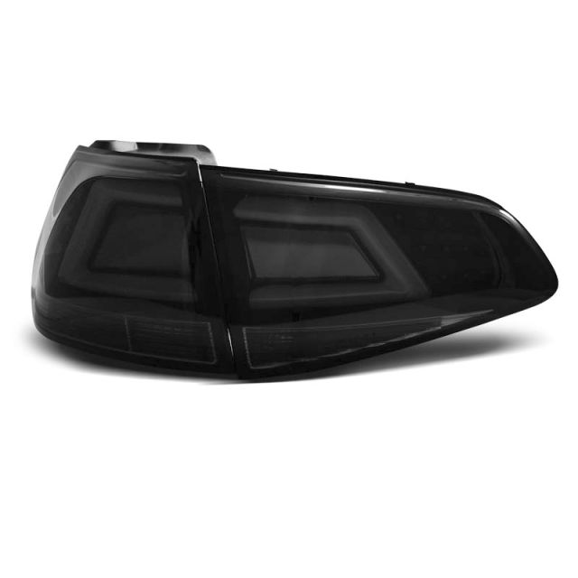 LED BAR Стопове опушени Черни за VW GOLF 7 13-17