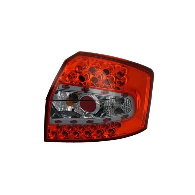 LED стопове за Audi a4 2000-2004 B6 Червени хромирани