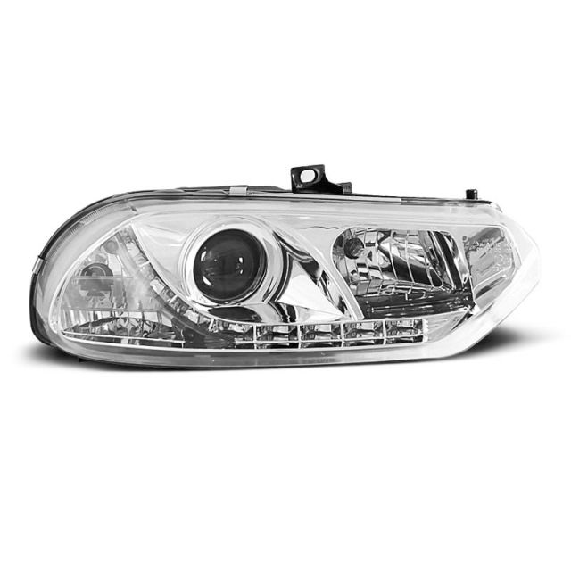 Фарове за ALFA ROMEO 156 10.97-06.03 с дневни светлини хром