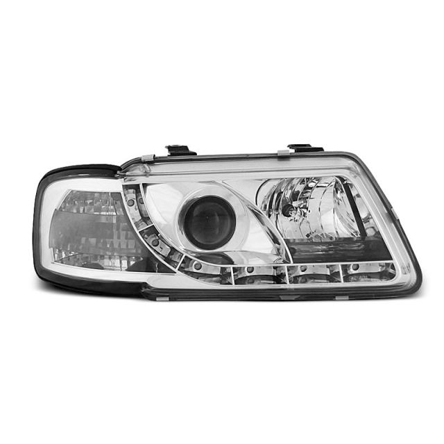 Фарове  с дневни светлини хром за AUDI A3 8L 08.96-08.00