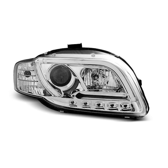 Фарове  TUBE LIGHT DRL хром за AUDI A4 B7 11.04-03.08
