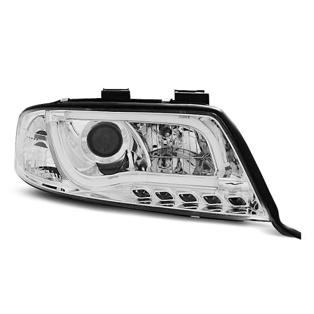 Фарове  TUBE LIGHT DRL хром за AUDI A6 05.97-05.01