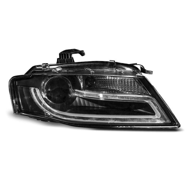 XENON Фарове  TRUE DRL Черни за AUDI A4 B8 04.08-11