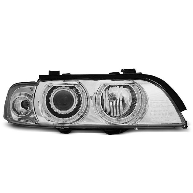 XENON Фарове  с ангелски очи хром за BMW E39 09.95-06.03