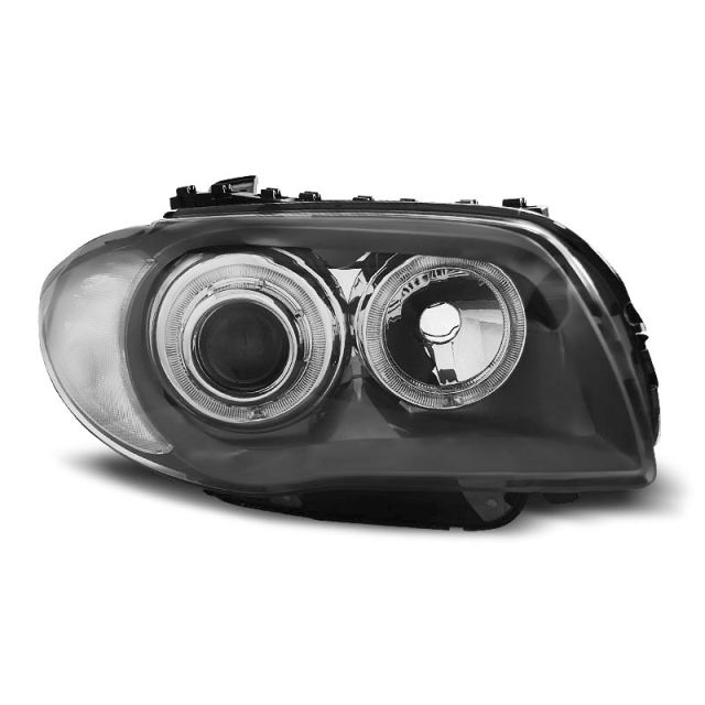 Фарове  с ангелски очи GRAY за BMW 1 E87/E81/82/88 04-11