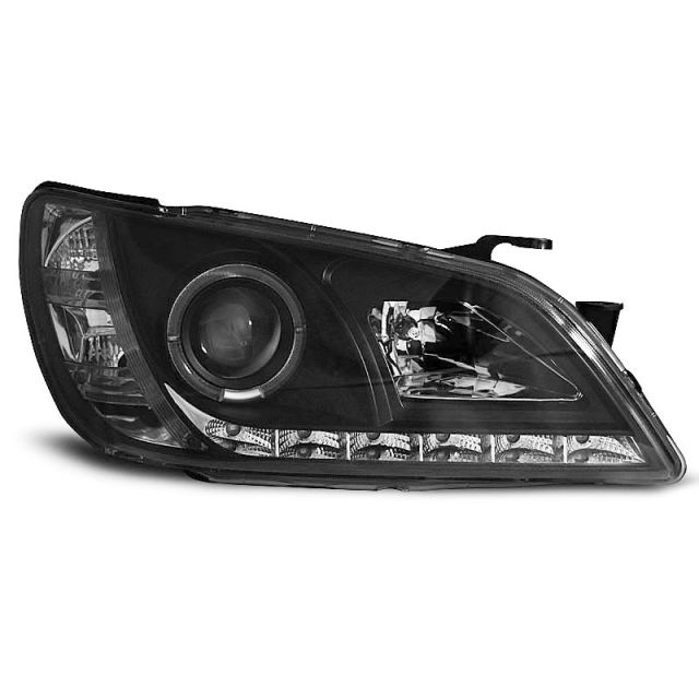 Фарове за LEXUS IS 01-05 с дневни светлини Черни