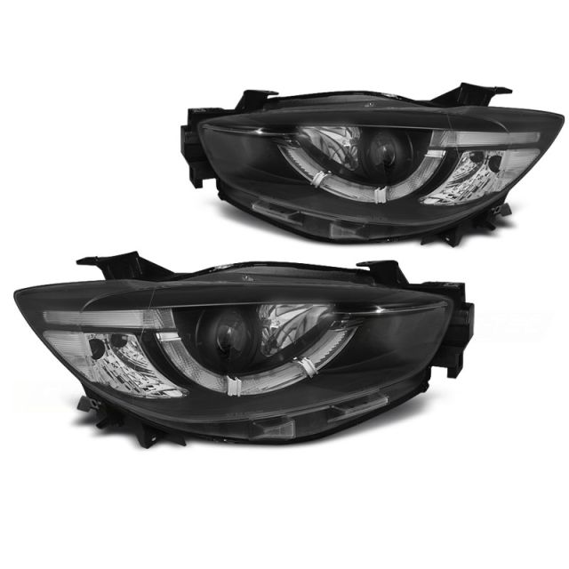 Фарове за MAZDA CX5 11-15 Черни TRUE DRL