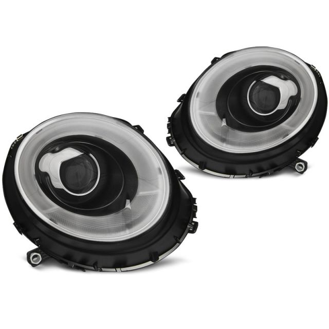 Фарове  TUBE LIGHTL Черни за BMW MINI (COOPER) 06-14