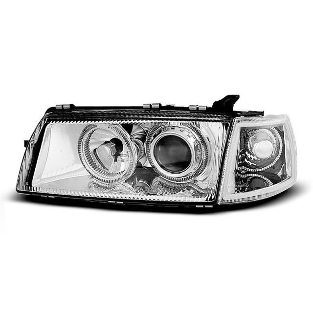купи Фарове за OPEL VECTRA A 09.88-10.95 с ангелски очи хром