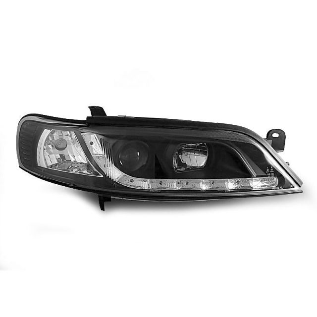 купи Фарове за OPEL VECTRA B 11.95-12.98 с дневни светлини Черни