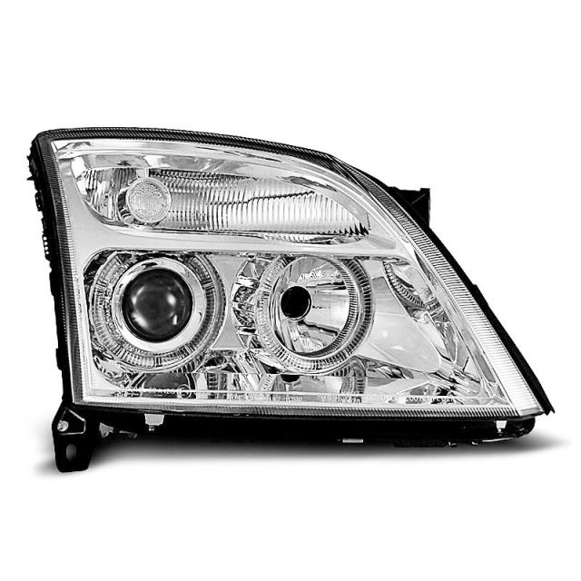 купи Фарове за OPEL VECTRA C 04.02-08.05 с ангелски очи хром