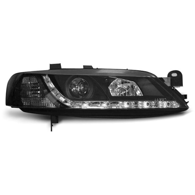 Фарове за OPEL VECTRA B 11.95-12.98 с дневни светлини Черни
