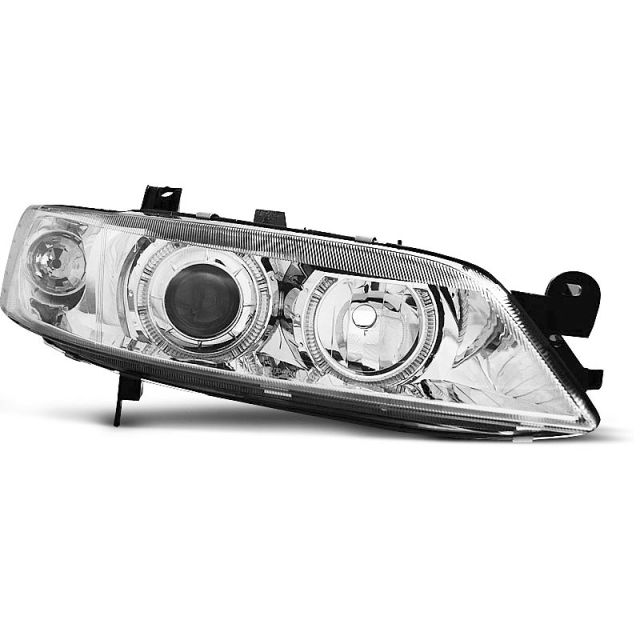 купи Фарове за OPEL VECTRA B 99-02 с ангелски очи хром