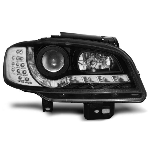 Фарове  с дневни светлини Черни за SEAT IBIZA/CORDOBA 09.99-03.02