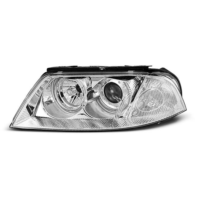 Фарове  с ангелски очи хром за VW PASSAT 3BG B5 FL 09.00-03.05