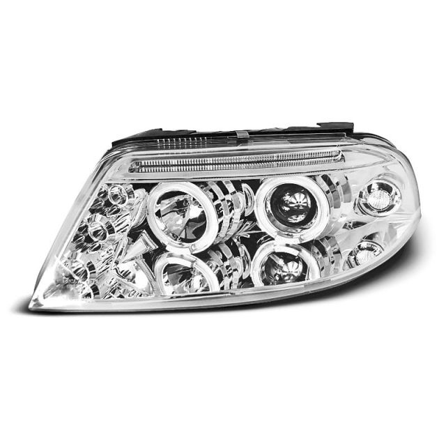 Фарове  с ангелски очи хром за VW PASSAT 3BG 09.00-03.05