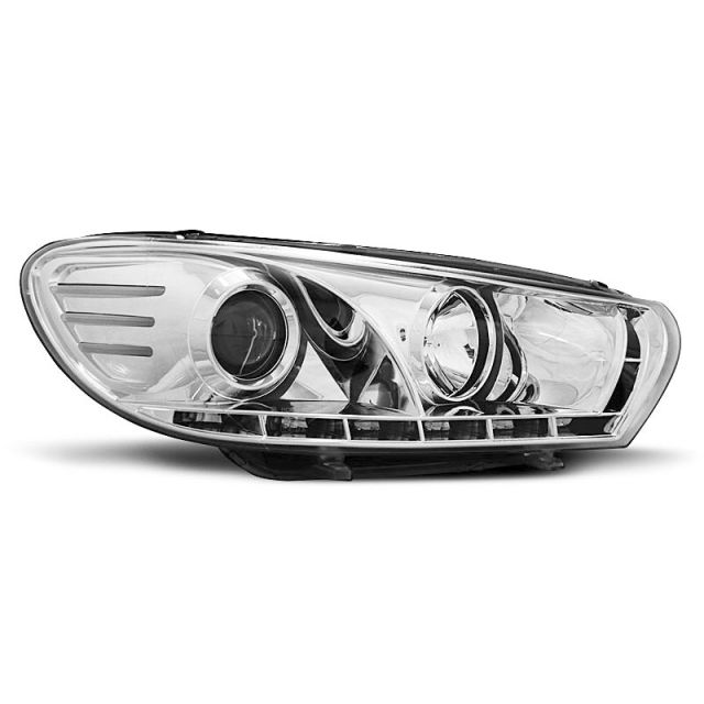 Фарове  с дневни светлини хром за VW SCIROCCO 08-04.14