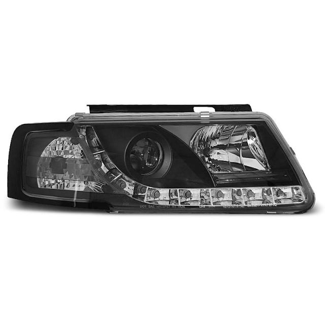 Фарове  TRUE DRL Черни за VW PASSAT B5 3B 11.96-08.00