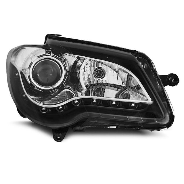 Фарове  с дневни светлини Черни за VW TOURAN 06-10